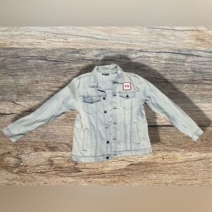 kane brown “homesick” denim jacket - large nwot